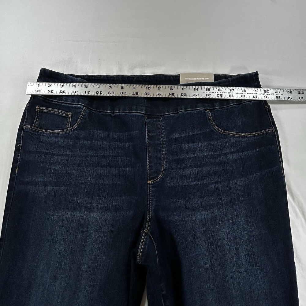 NEW Chico's Women's 3R Basic XL Jackson Indigo Pull On Jegging Jeans Dark Wash - Picture 4 of 10